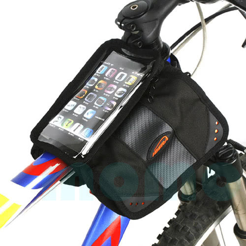 Ibera Top Tube Mini Panniers With Phone Sleeve TB7
