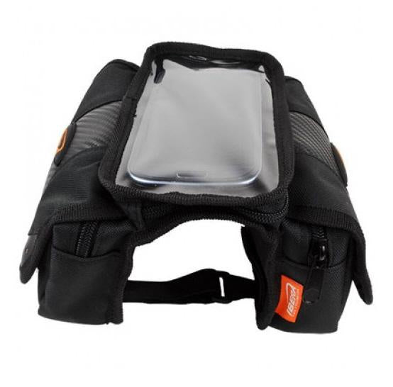 Ibera Top Tube Mini Panniers With Phone Sleeve TB7