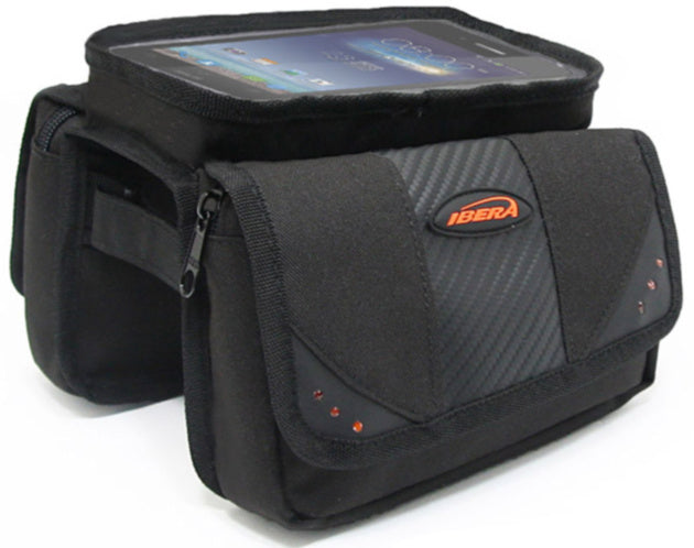 Ibera Top Tube Mini Panniers With Phone Sleeve TB7