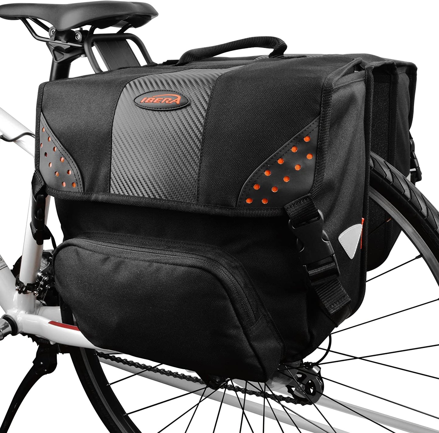 Ibera Strap-on Side Mounting Pannier Bags For Bike Touring BA16