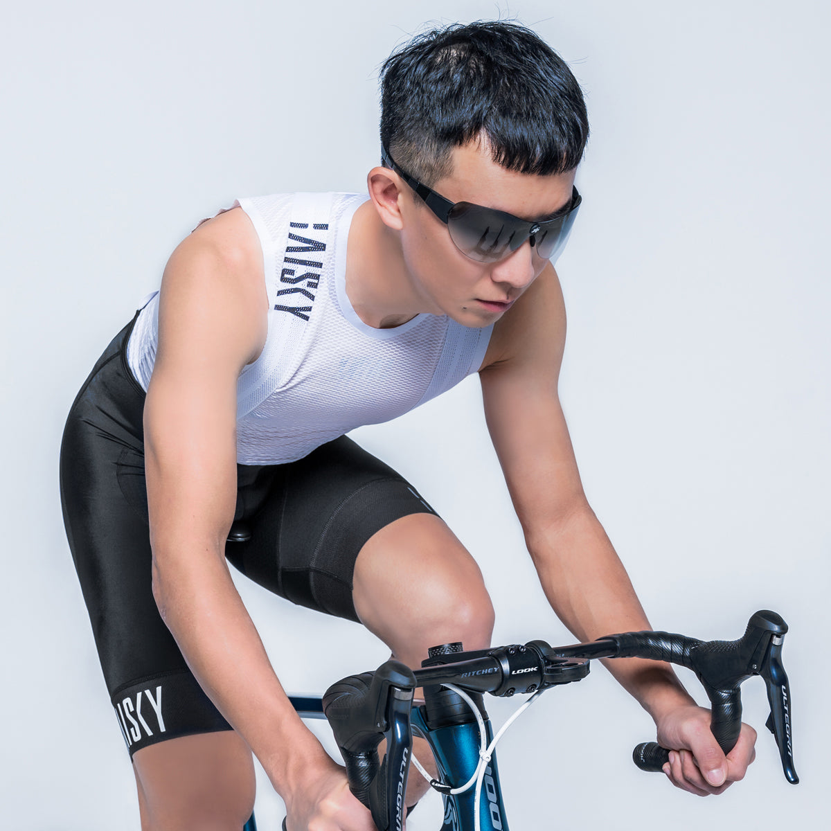 Baisky Ultra Endurance Bib Shorts with Elastic Interface Pads ─ TRMB 2680 Unlimited II Black