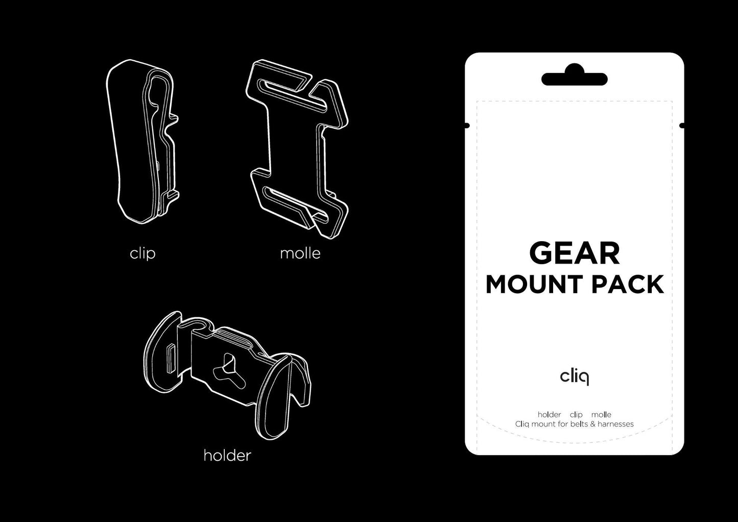 CLIQ Tail Light Mount Packs