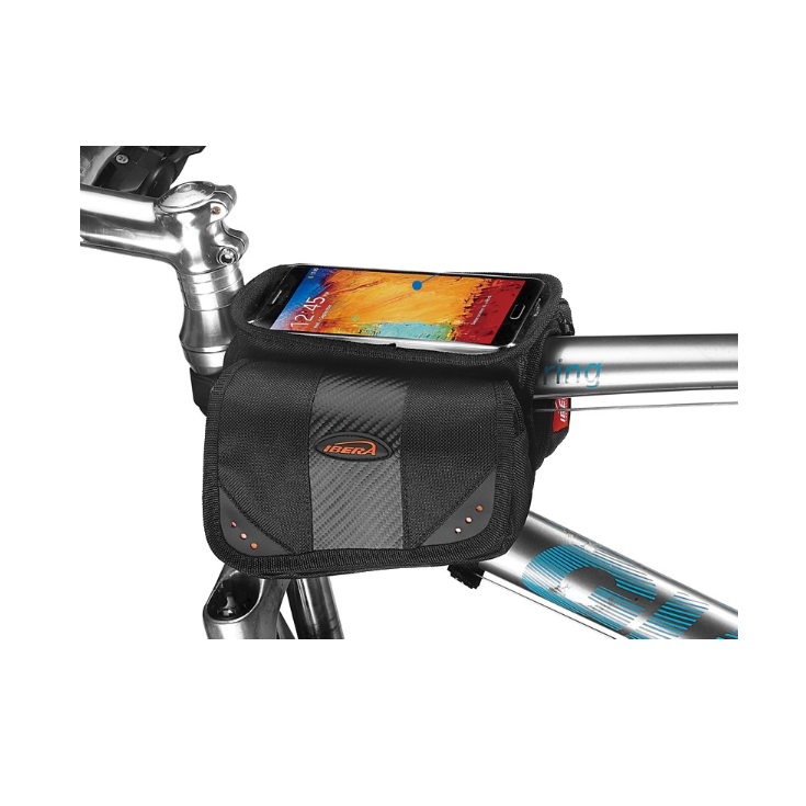 Ibera Top Tube Mini Panniers With Phone Sleeve TB7