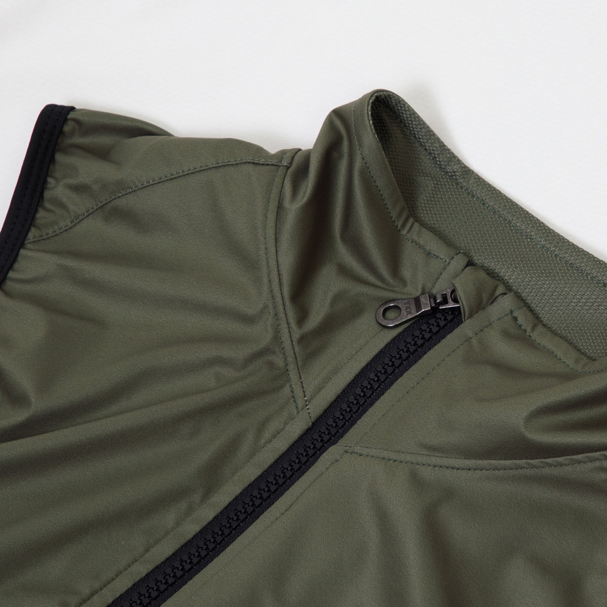 Baisky Men Double zipper Wind Vest - TRMV1280 Army Green