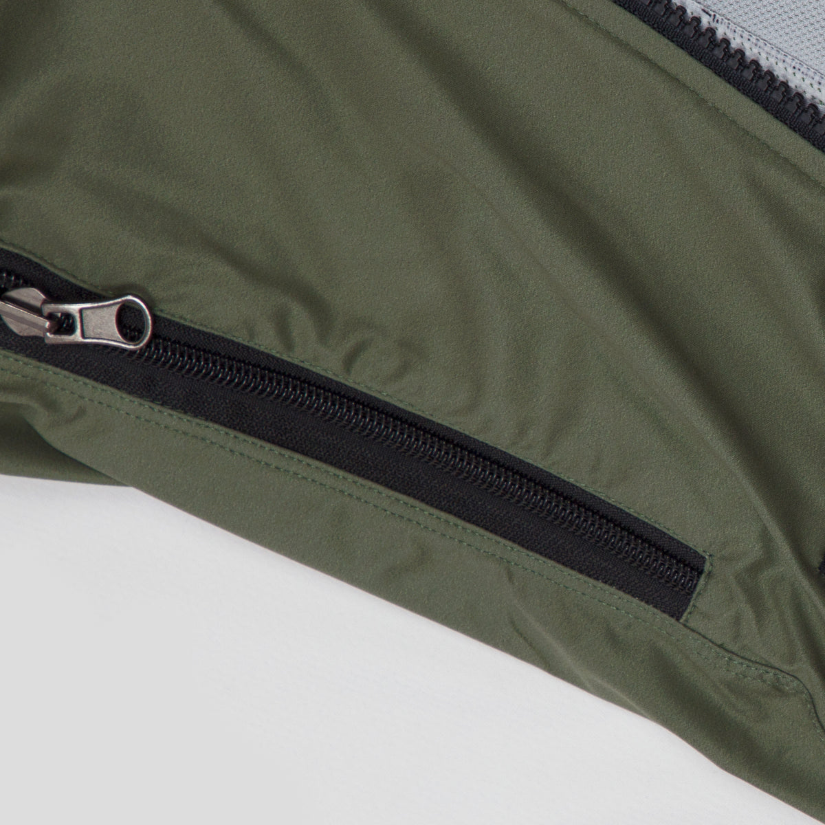 Baisky Men Double zipper Wind Vest - TRMV1280 Army Green