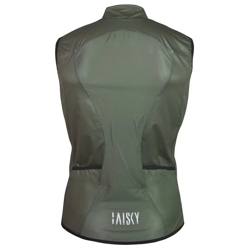 Baisky Men Double zipper Wind Vest - TRMV1280 Army Green