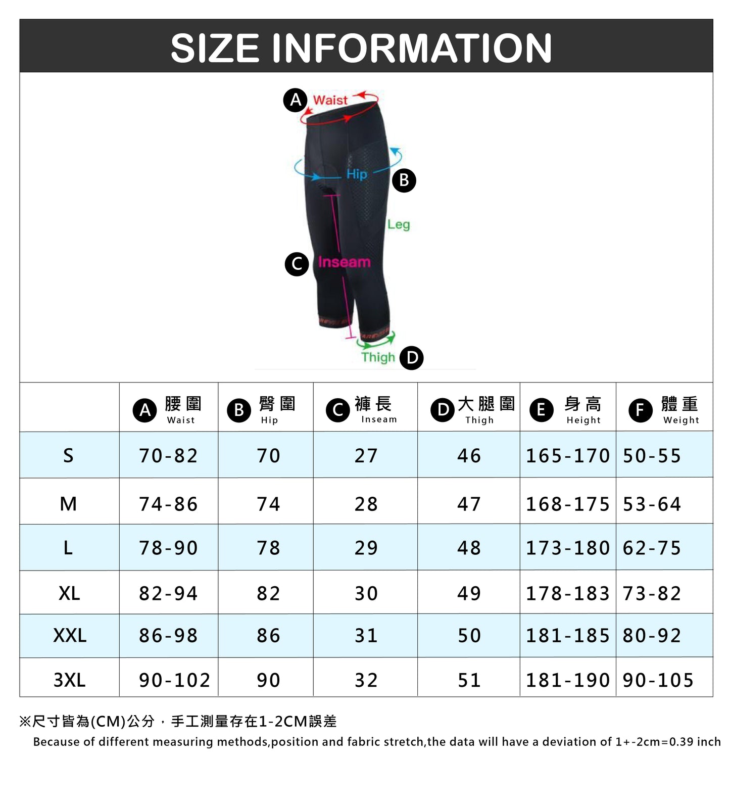 Baisky Endurance Cropped Tights with Vion Insert Pads ─ TRMT1280 Windblown Black