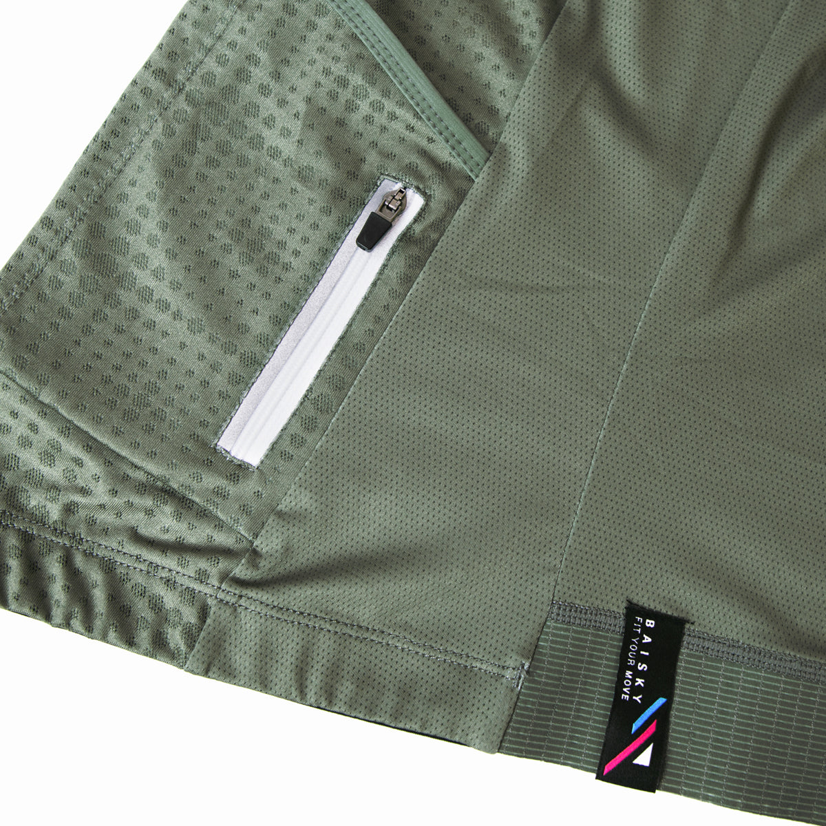 Baisky Premium Short Jersey For Men - TRSJ1180 Purity Green