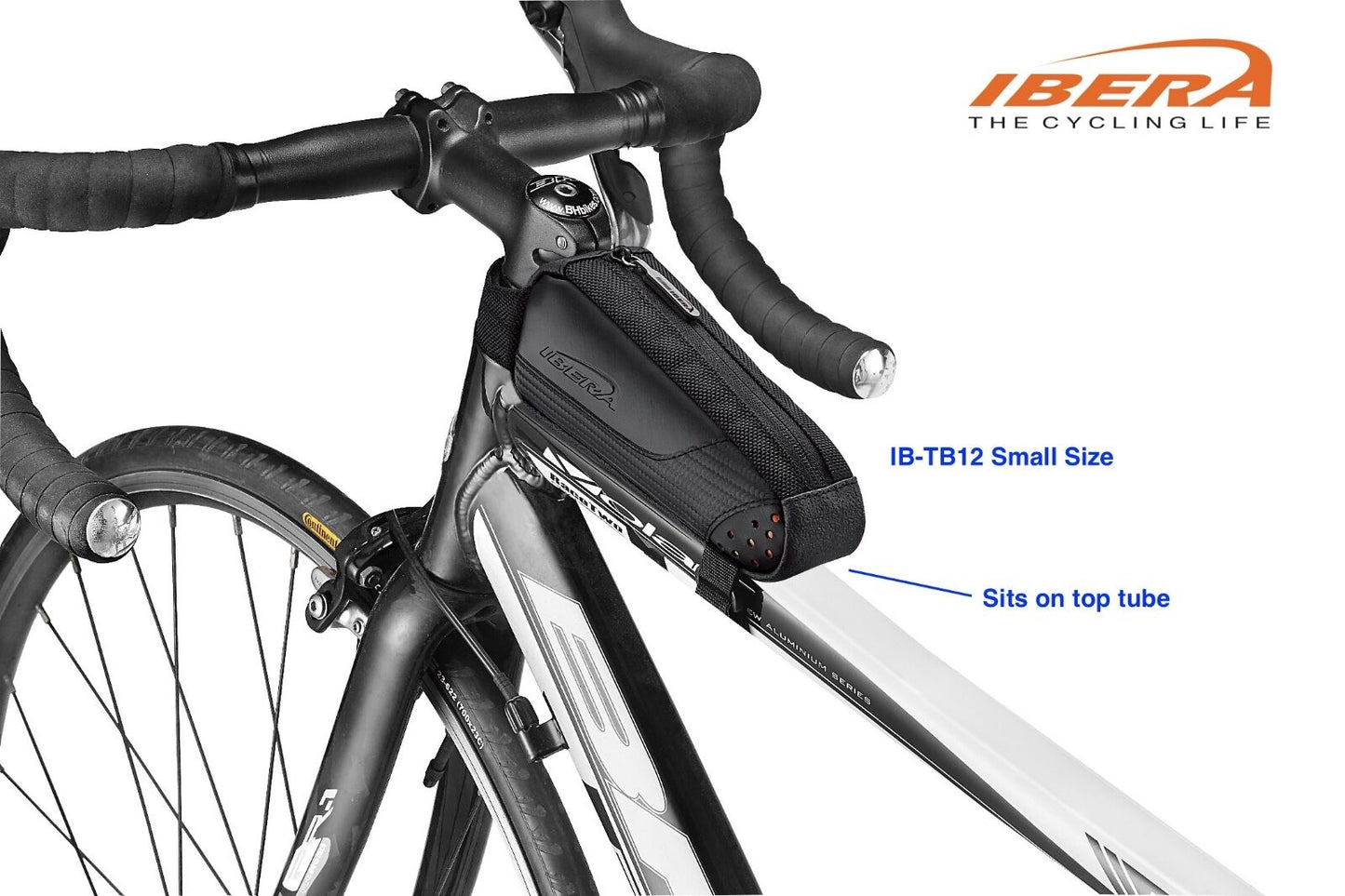 Ibera Top Tube Bag For Road Bikes TB10